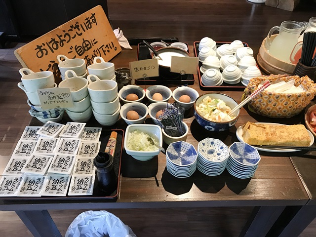 栃尾又温泉自在館食事